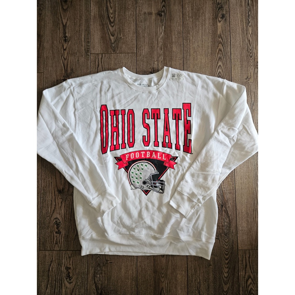 Ohio State Buckeyes Gameday Couture Sweatshirt White Size S